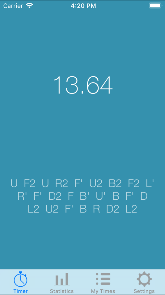 #3. Magic Cube Timer (iOS) Podle: Emrah Kavak