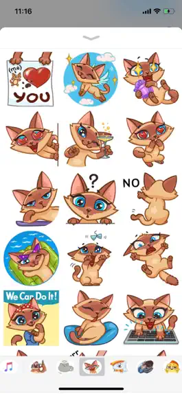 Game screenshot Kitty Cat Emoji Funny Stickers mod apk