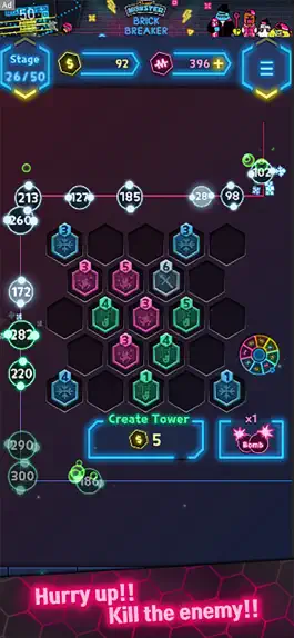 Game screenshot Neon Merge Defense hack