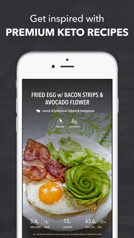 Keto Calculator & Keto-Recipes screenshot 2 of 7