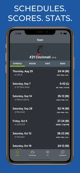 Game screenshot Cincinnati Football Schedules mod apk