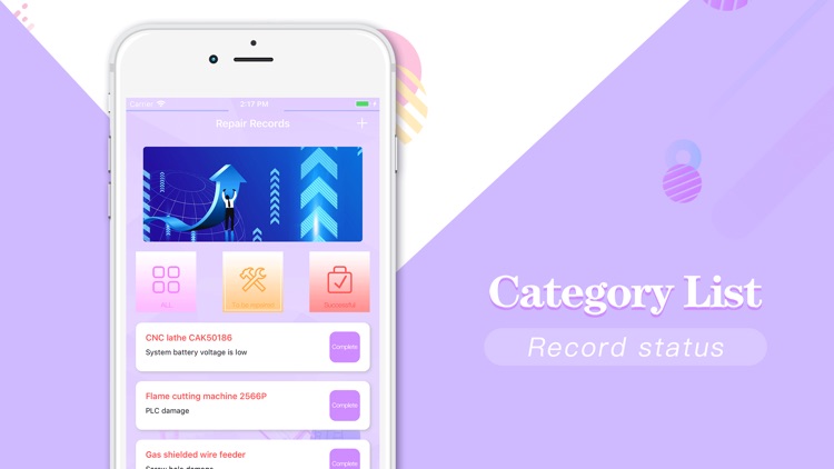 Repair Records:Order manage