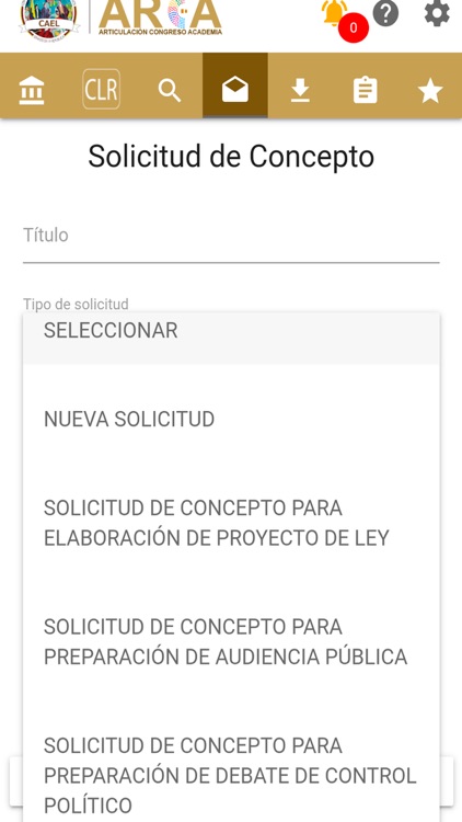 Aplicativo CAEL-ARCA