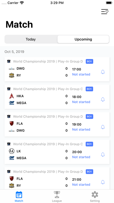 GGEsport - LOL schedule screenshot 2