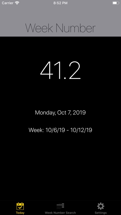 Week Number Pro