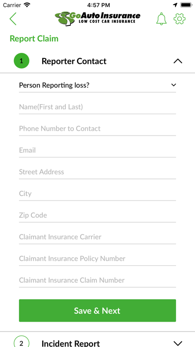 GoAuto Insurance Screenshot