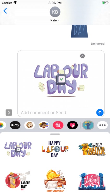 May Labour Day Stickers