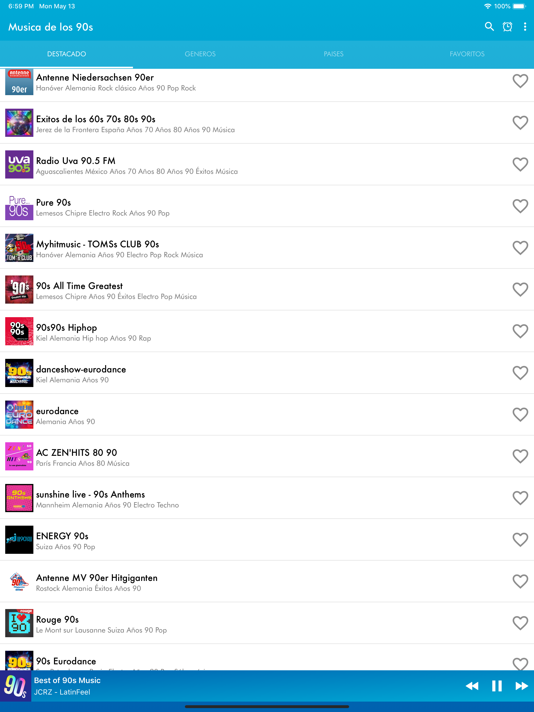 Musica de los 90s