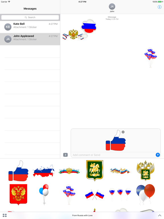 Screenshot #4 pour From Russia with Love Stickers