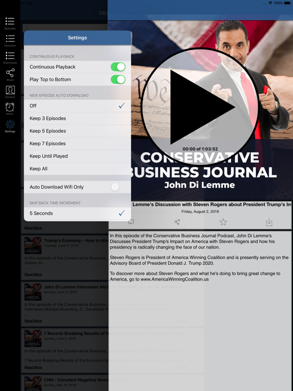 Conservative Business Journal iPad screenshot 3 - News app