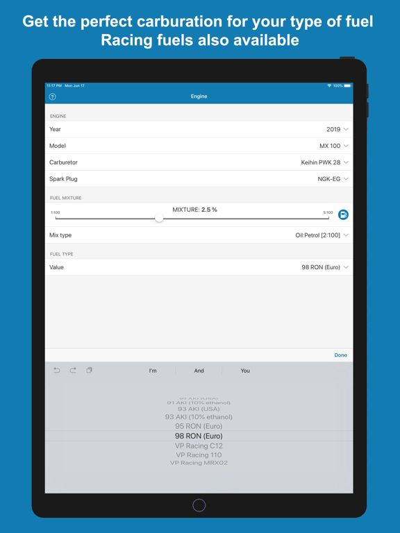 Jetting for TM Racing 2T Moto iPad screenshot 4 - Sports app
