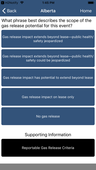 Emergency Assessment Matrix Screenshot