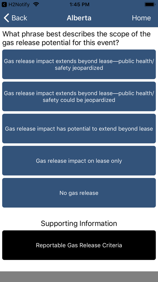 #2. Emergency Assessment Matrix (iOS) Podle: H2Safety Services Inc.