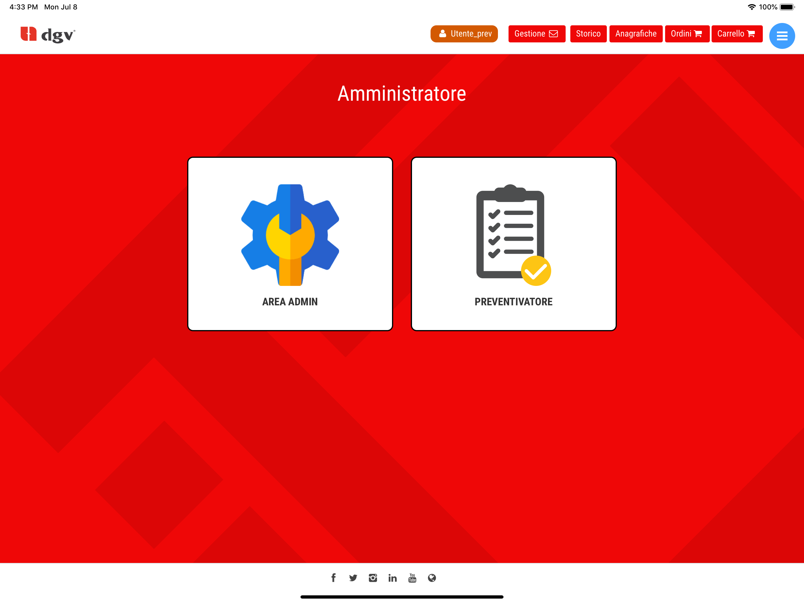 Preventivatore DGV