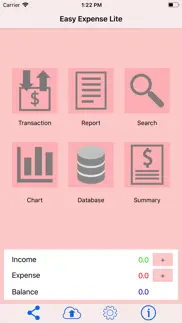easy expense lite iphone screenshot 1