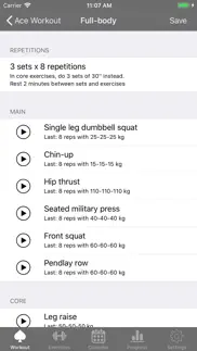 ace workout iphone screenshot 4