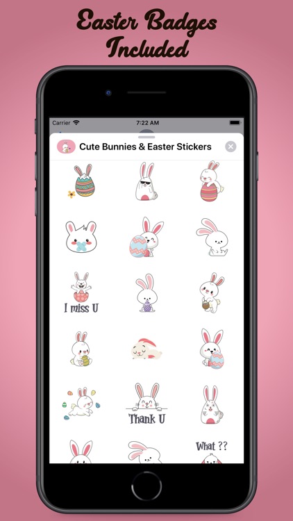 Cute Bunnies & Easter Stickers