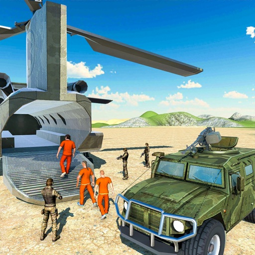 Army Prison Transporter Plane Icon