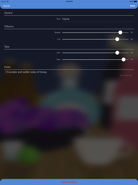 TasteBuddy - Tasting Journal iPad screenshot 5 - Food & Drink app
