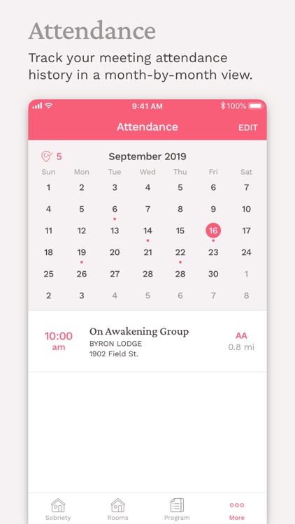 Pink Cloud:  AA Meeting Finder screenshot-5