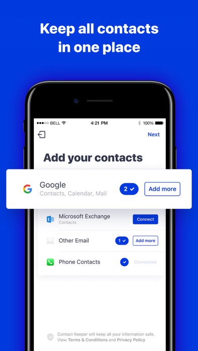 Screenshot #1 pour Tweedo - simplifying contacts
