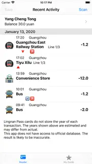 trip reader (nfc) iphone screenshot 3