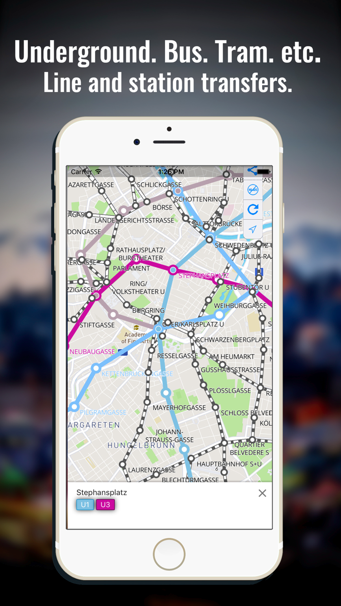 City Transport Map Paphos