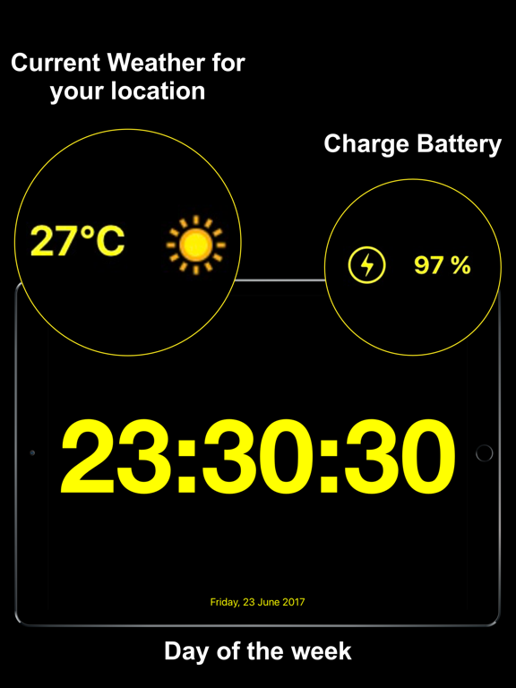 Screenshot #4 pour Table Clock with weather