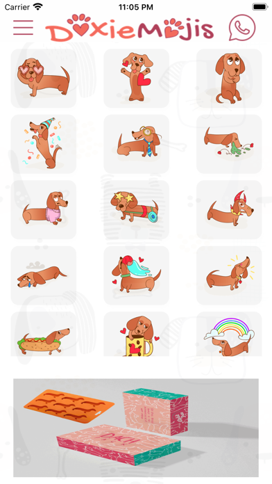 DoxieMojis: Dachshund Stickersのおすすめ画像1