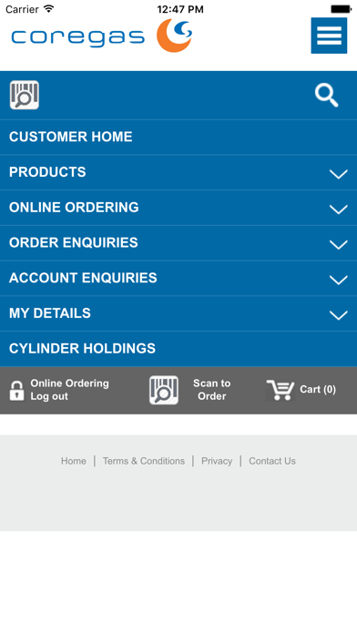 Screenshot #1 pour Coregas Mobile