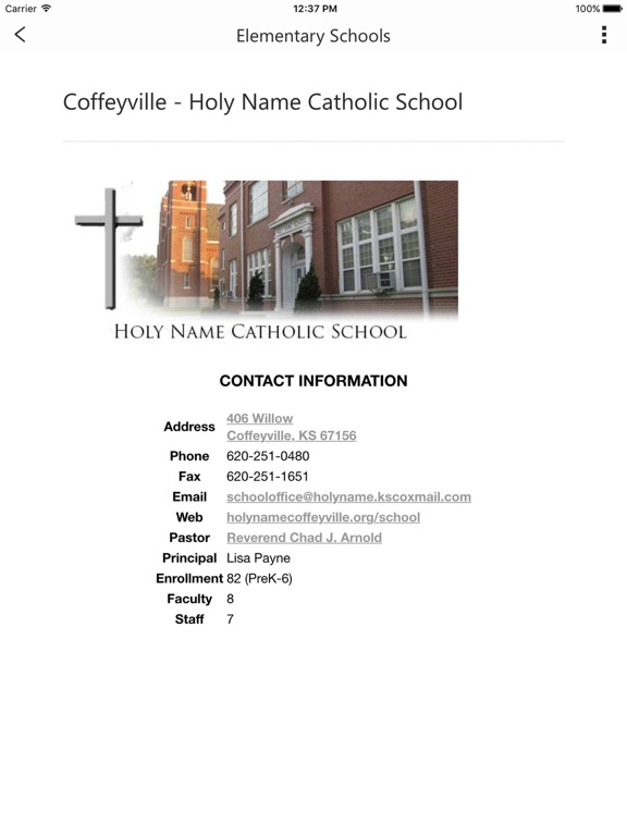 Screenshot #6 pour Diocese of Wichita - Directory
