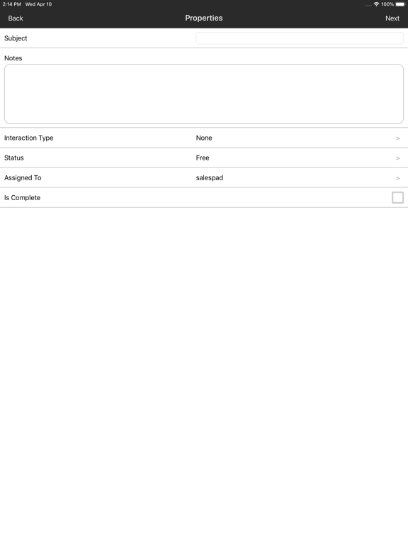 SalesPad Mobile iPad screenshot 5 - Business app