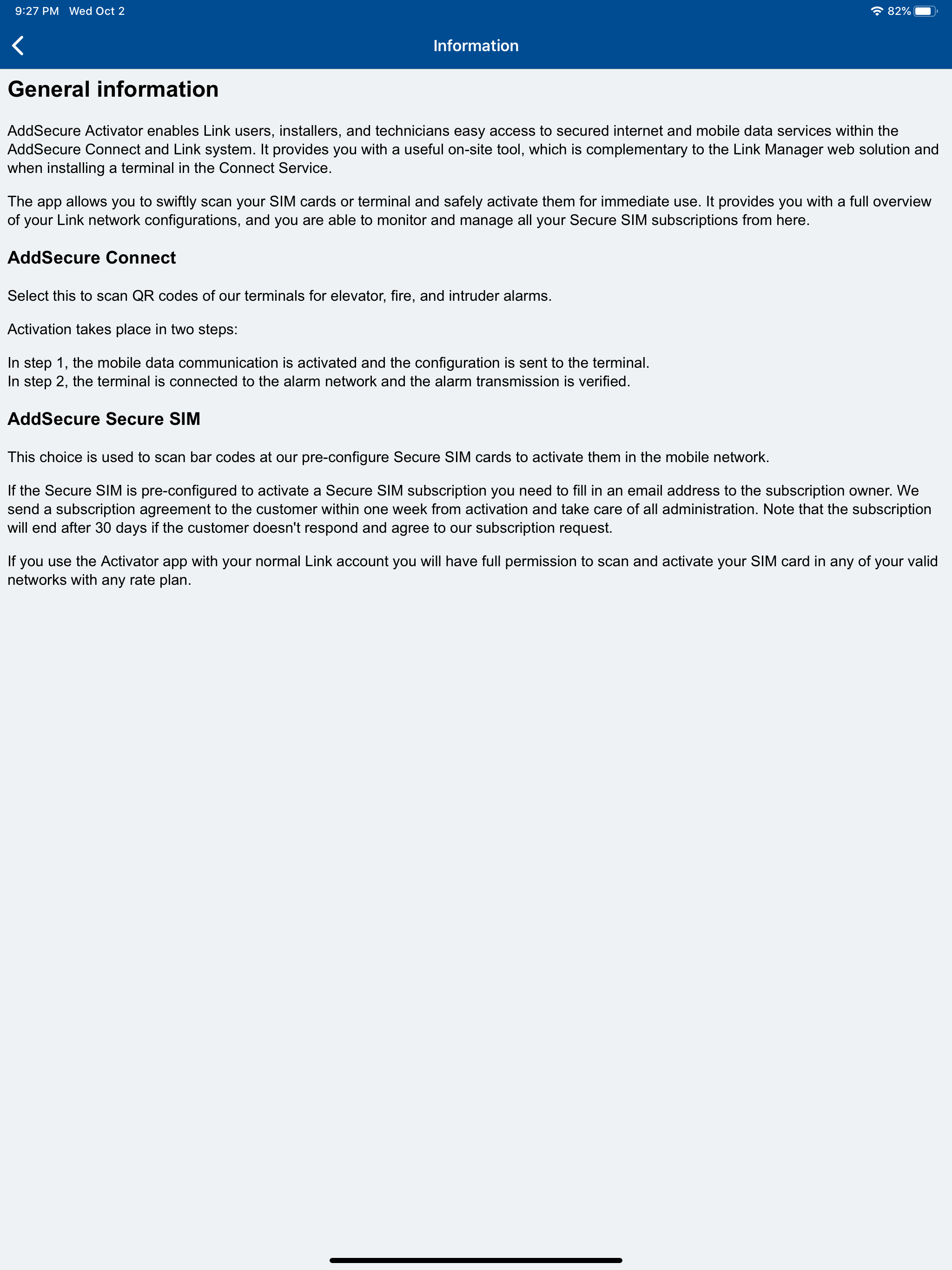 AddSecure Service Activator