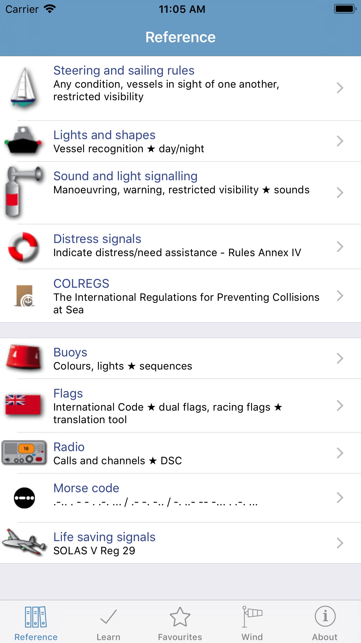 Screenshot 1 of Marine Rules & Signals