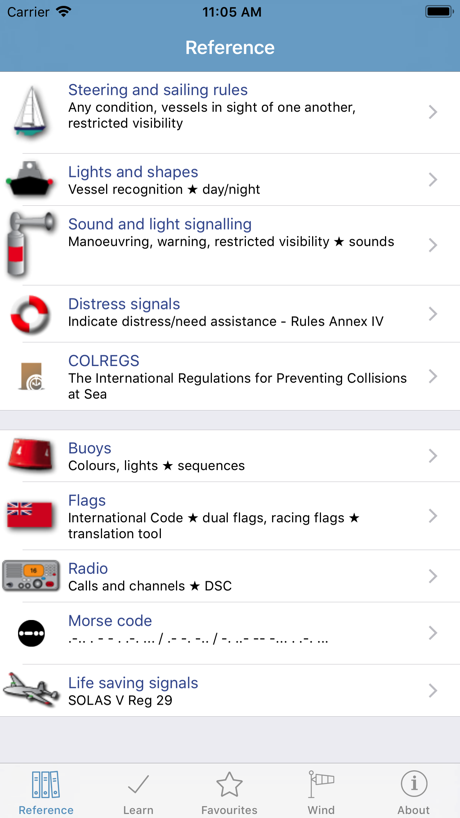 Marine Rules & Signals App Store screenshot 1