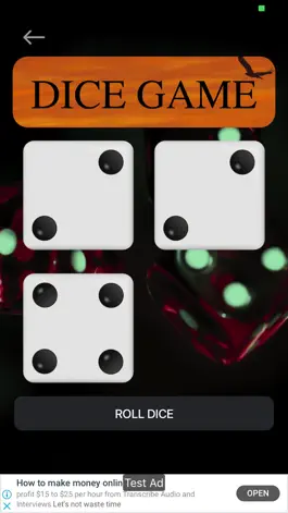 Game screenshot GAME WITH DICE hack