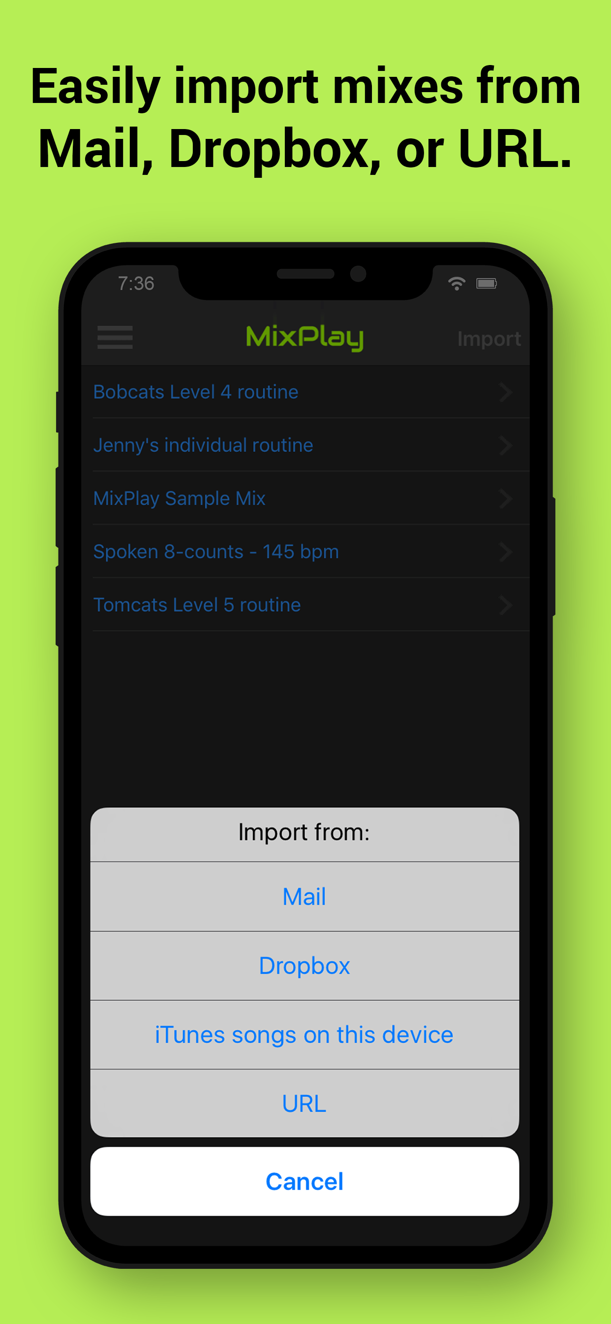 MixPlay routine-music player