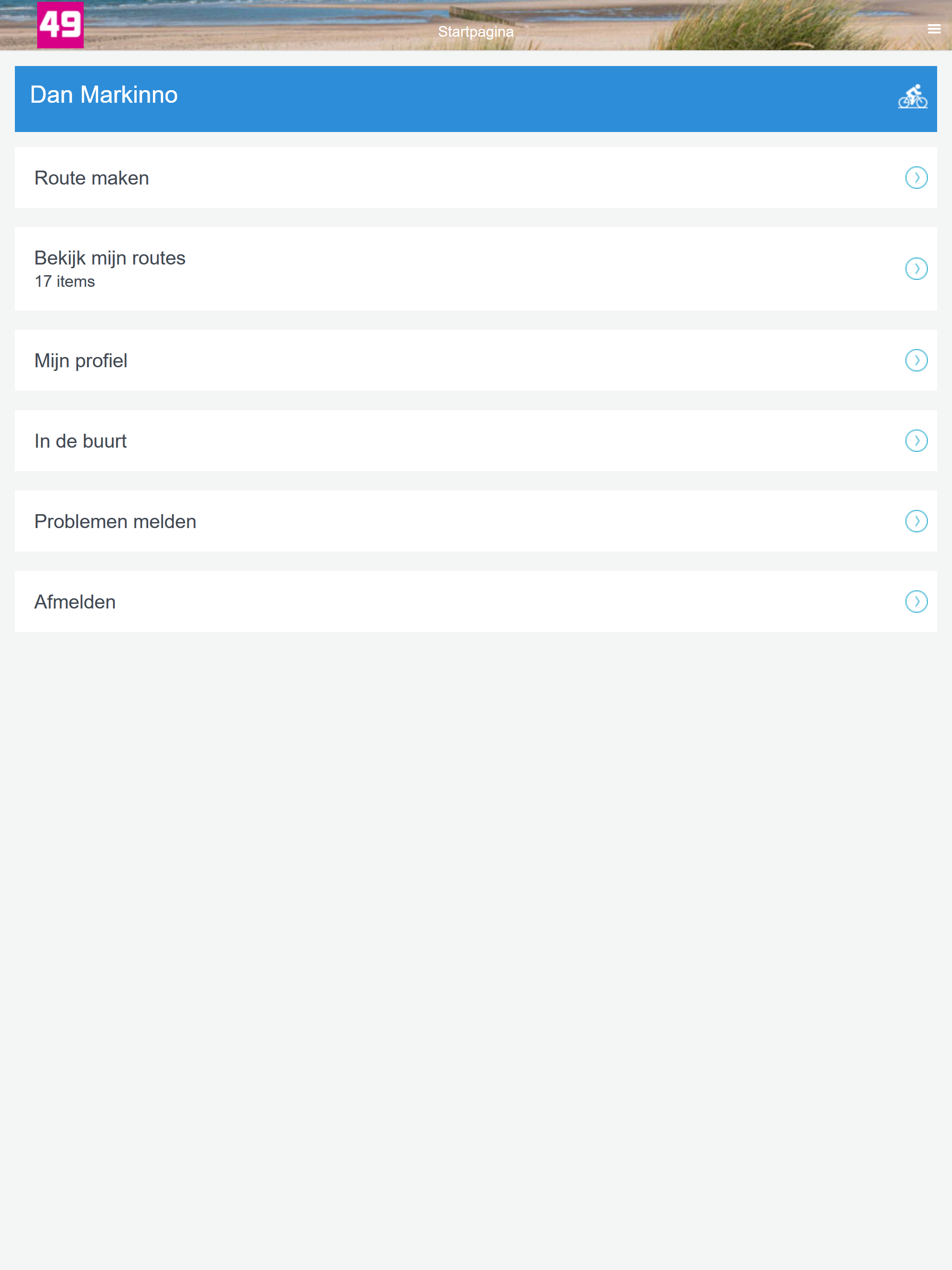 Camping Strand49 fiets App screenshot 7