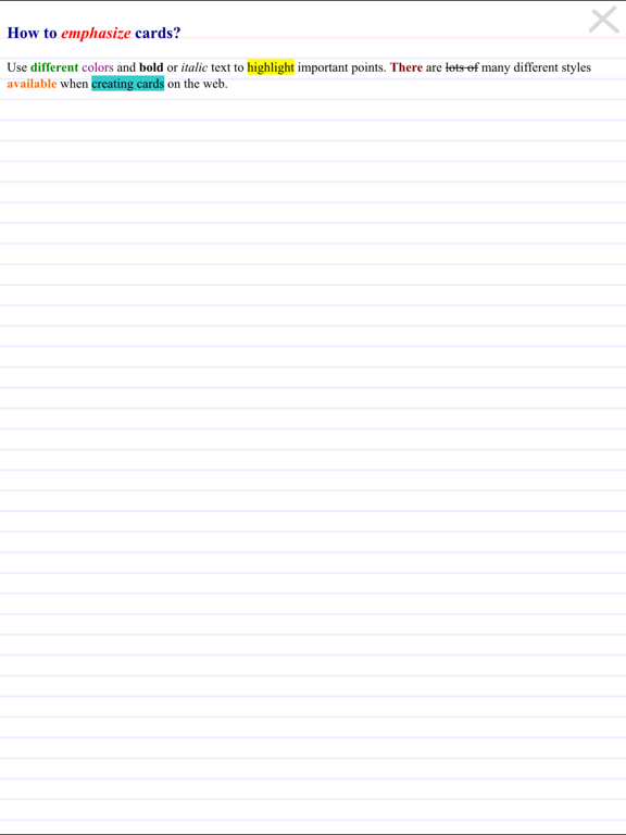 Screenshot #6 pour FreezingBlue Flashcards