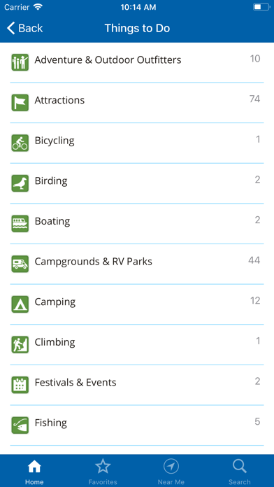 Blue Ridge Pkwy Travel Planner Screenshot