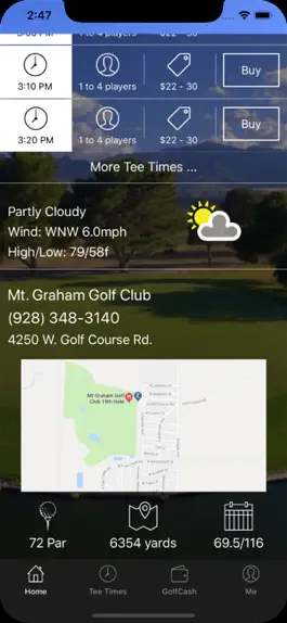 Game screenshot Mt. Graham Golf Tee Times hack