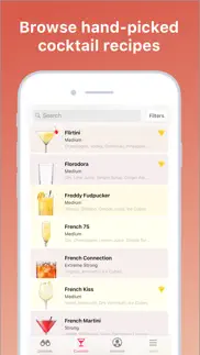 cocktail flow - drink recipes iphone screenshot 1