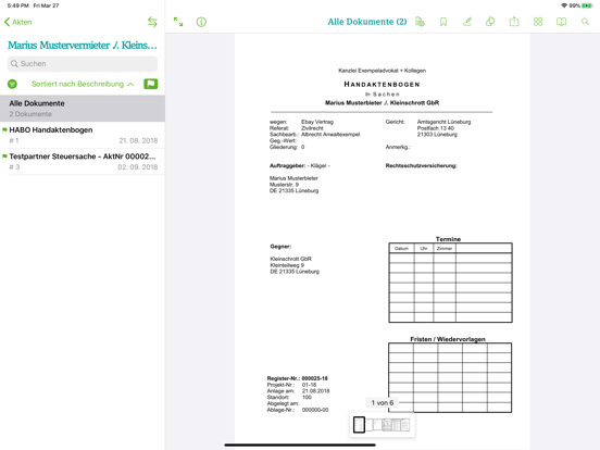 Screenshot #5 pour DATEV Anwalt Akte mobil