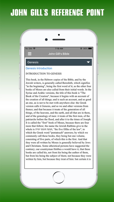 John Gill Expositions Bible Screenshot