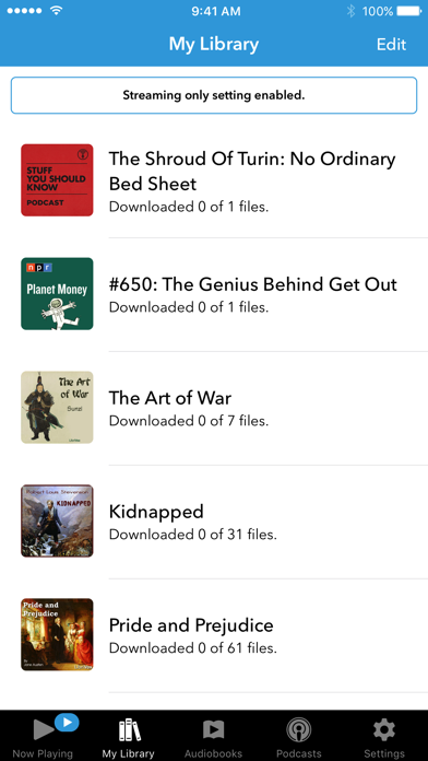 Audiobooks Screenshot