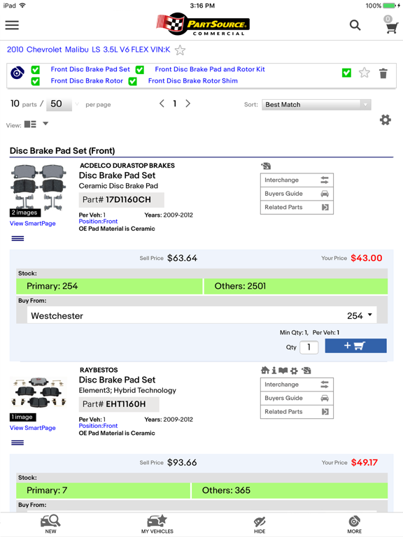 Screenshot #6 pour PartSource Xpress