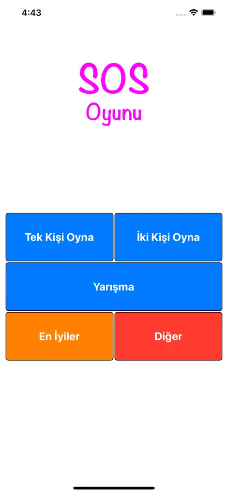 SOS Oyunu - Games App | MWM