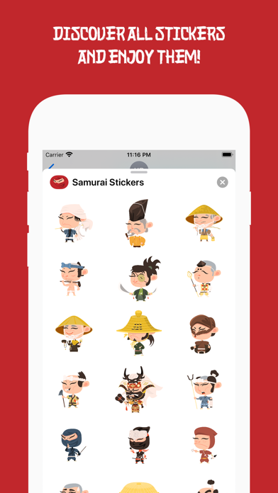 Screenshot #3 pour Samurai and Ninja Stickers