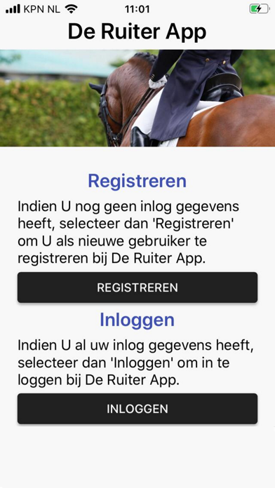 De Ruiter app Screenshot