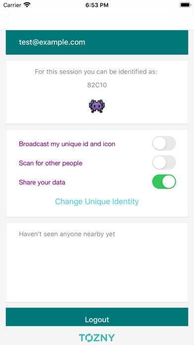 Screenshot #3 pour Tozny Secure Nearby Messaging